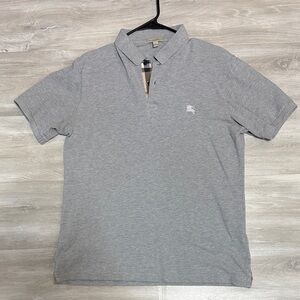 Burberry Heather Gray Polo Shirt